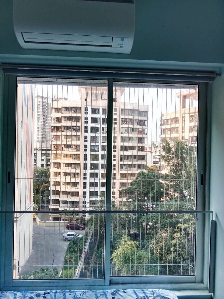 Window Invisible Grill installed in a Bengaluru home